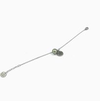 BRACELET ACIER DOLLAR ET PERLE DE TAHITI