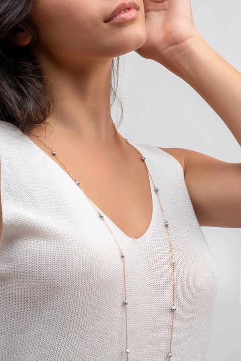 SAUTOIR 20 KEISHIS plaqué or