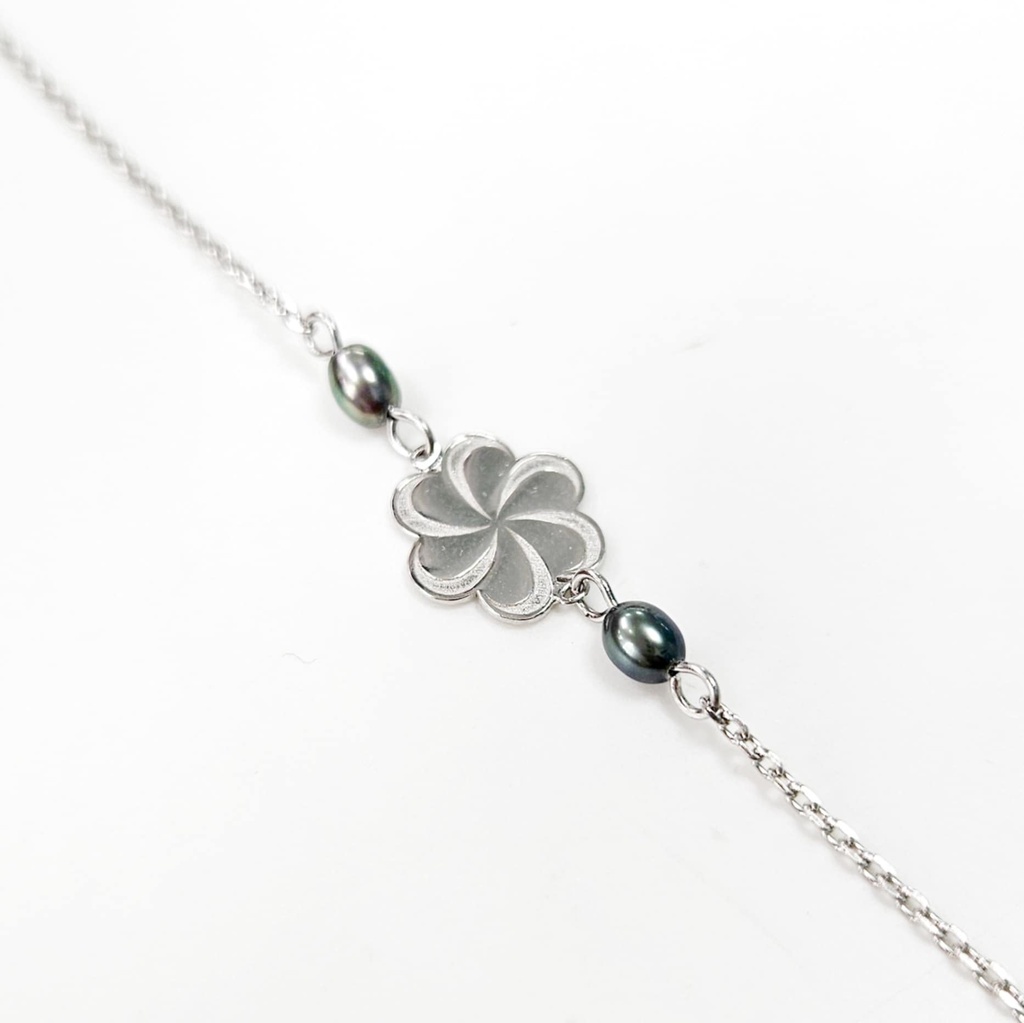 BRACELET ENFANT FLEUR 2 KEISHIS - ARGENT