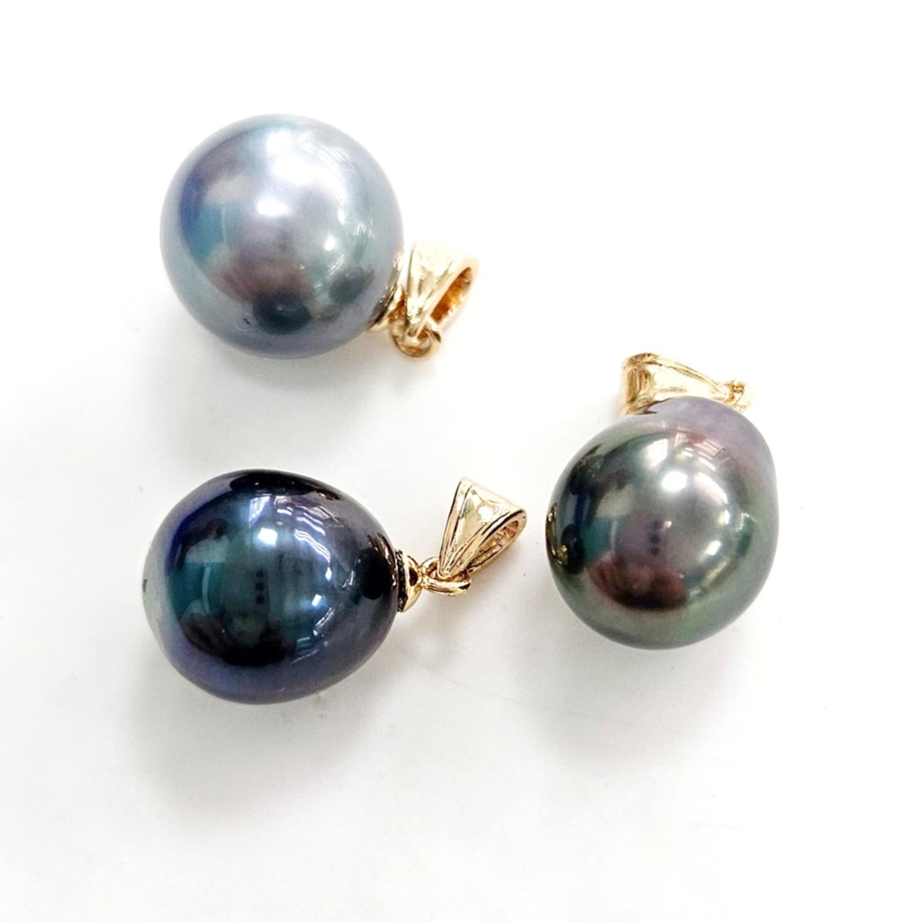 BELIERE PLAQUE OR ET PERLE DE TAHITI