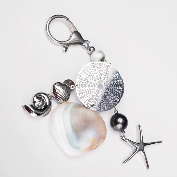 PORTE-CLES / BIJOUX DE SAC MOANA - ACIER