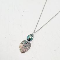 Collier Perle de Tahiti et Nacre Ape minimaliste