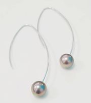 Boucles d'oreilles argent Tiges Perles