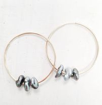 Créoles 3 KEISHIS TRANSPERCES - PLAQUE OR