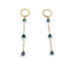 MINI CREOLES CHAINE KEISHIS - Plaqué Or