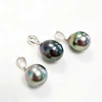 Perle sur béliere argent