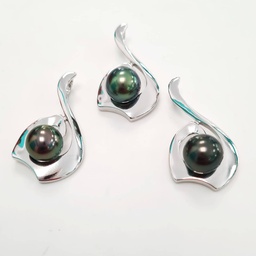 [HAMP] Pendentif homme argent Hameçon &amp; Perle