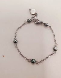 [BRBBK] Bracelet acier BB + 5k   14cms