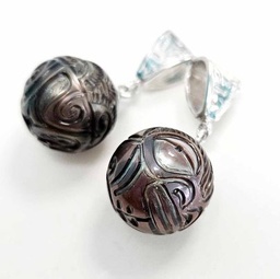 [PGAR] BELIERE MARQUISIENNE ARGENT PERLE gravée