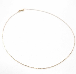 [CHPO] CHAINE EN PLAQUE OR 40CM/42CM