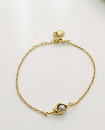 [BRCOQ] BRACELET PLAQUE OR COQUILLAGES 1 KEISHI