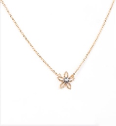 [COTIARK] COLLIER plaqué or TIARE + KEISHI