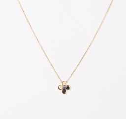 [COFLK] COLLIER plaqué or fleur + keishi