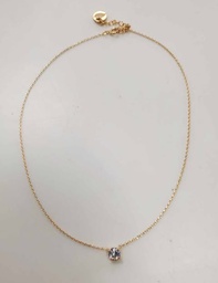 [COZ] COLLIER plaqué or + zirconium