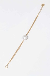 [MABEBR] BRACELET MULTI CHAINES AVEC MABE - ACIER DORE