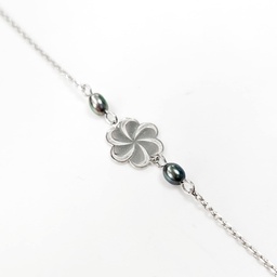 [BRHANA] BRACELET ENFANT FLEUR 2 KEISHIS - ARGENT
