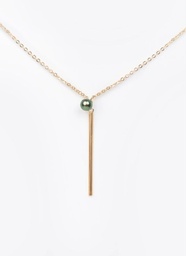 [POYN1244] COLLIER KEISHI ET TIGE - PLAQUE OR