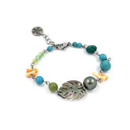 [AP3BR] BRACELET acier multicolore ape nacre