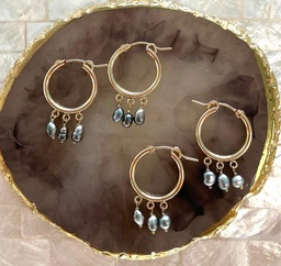 [GCRK2] Créoles moyennes keishis - plaqué or